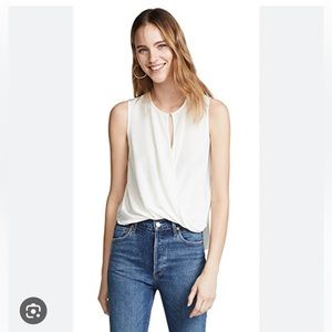 DVF daphne wrapped shell top